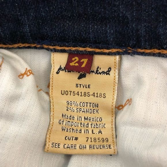 7 For All Mankind Bootcut Flare Dark Wash Jeans size 27 - Picture 10 of 12